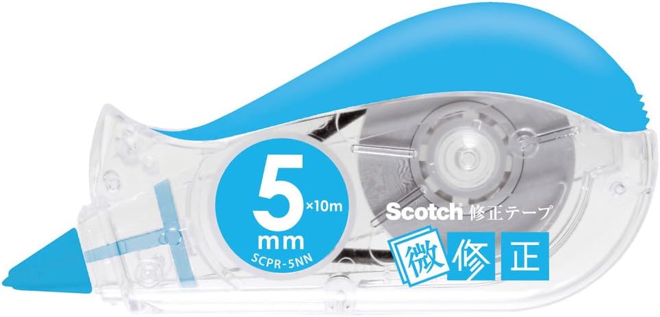 3M スコッチ 修正テープ微修正交換式 本体 ブルー 5mm×10m SCPD-5NN（10セット）
