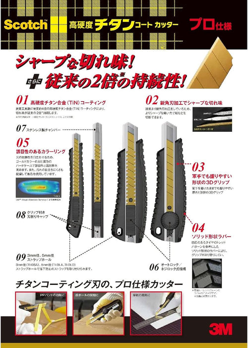 3M スコッチ チタンコートカッター 替え刃 Sサイズ 10枚 TI-CRS10