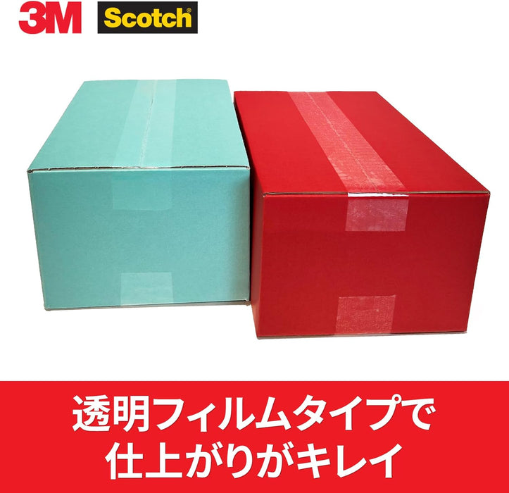 スリーエム 手で切れる透明梱包用テープ 3842K 00203480（10セット）