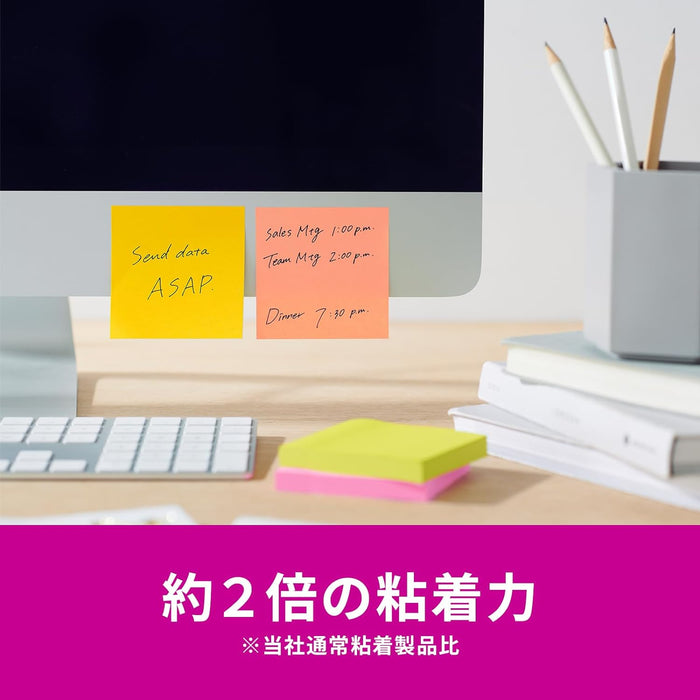 スコッチ・３Ｍ ポストイット強粘着ノートマルチカ 654SS-MC-6　4550309343262