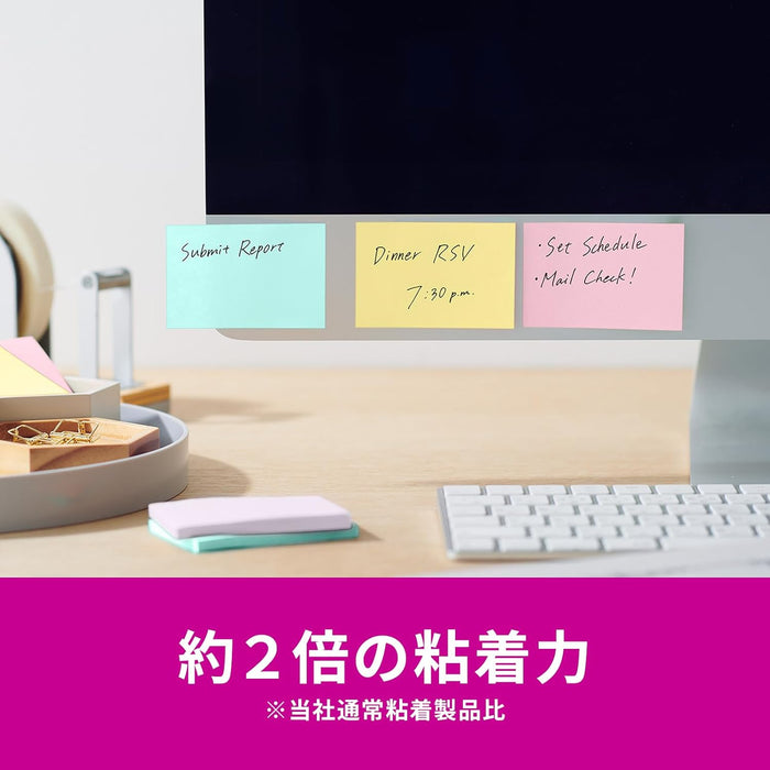 スコッチ・３Ｍ ポストイット強粘着ノートマルチカ 656SS-MC-5N　4550309343347（10セット）