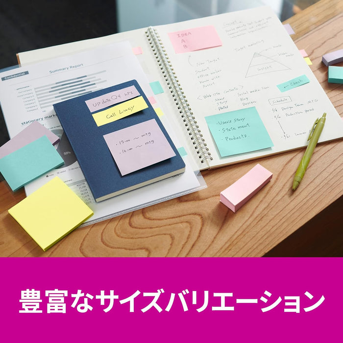 スコッチ・３Ｍ ポストイット強粘着ノートマルチカ 656SS-MC-5N　4550309343347