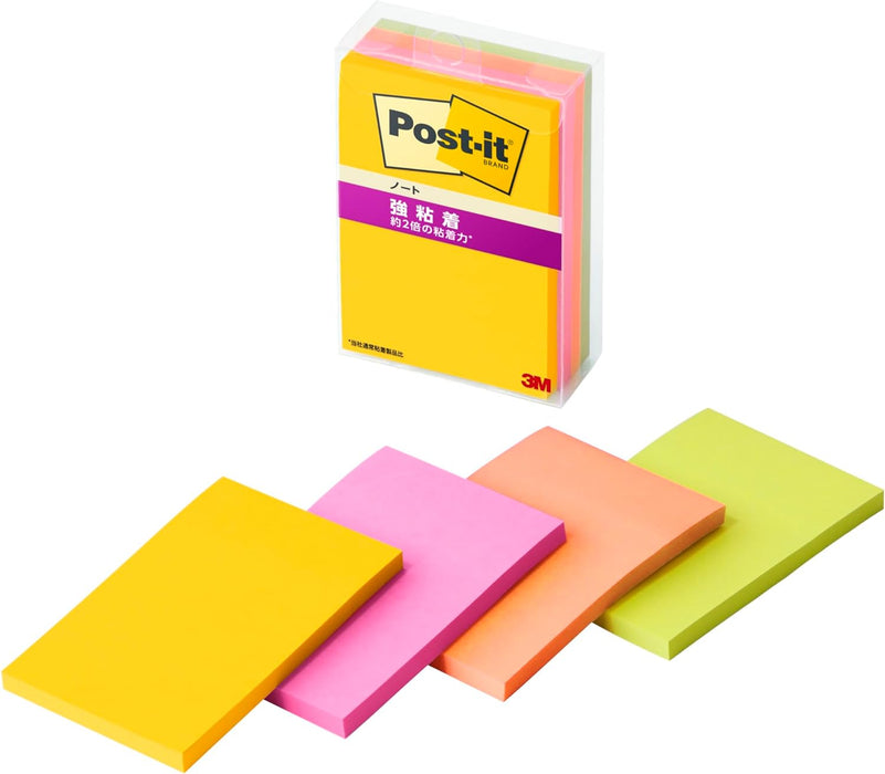 スコッチ・３Ｍ ポストイット強粘着ノートマルチカ 656SS-MC-6N　4550309343354（10セット）