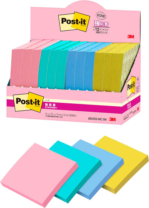 スコッチ・３Ｍ ポストイット強粘着ノートマル 6541SS-MC-3N　4550309344115（10セット）