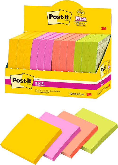 スコッチ・３Ｍ ポストイット強粘着ノートマル 6541SS-MC-6N　4550309344146