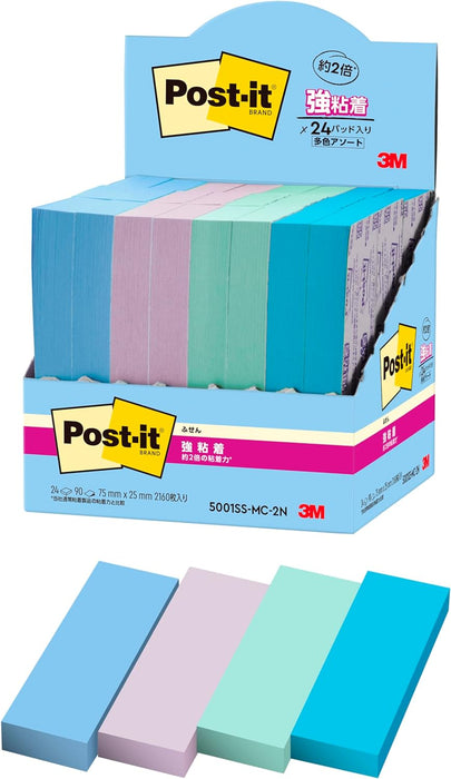 スコッチ・３Ｍ ポストイット強粘着ふせ 5001SS-MC-2N　4550309344191（10セット）