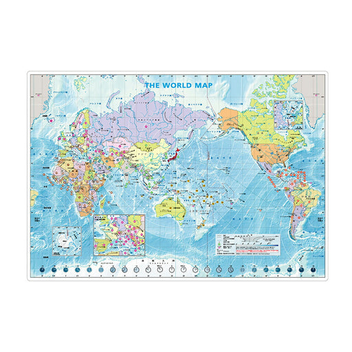 東京カート 下敷き(世界) A4 東京カートグラフィック 4562339392363（10セット）