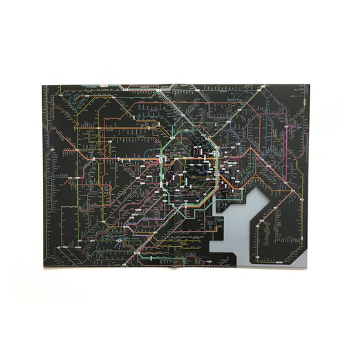RFSJB　東京カート 鉄道路線図クリアファイル首都日本語BK 東京カートグラフィック 4562339393407（10セット）