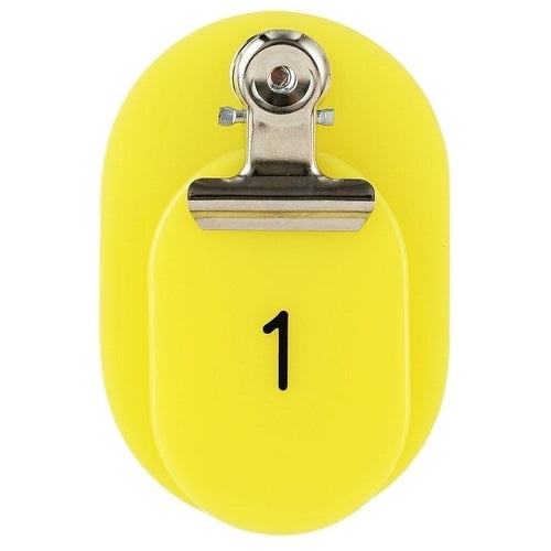 Nishi Kei Tag ibu bapa-anak #7161 BO-1Y 1-50 (50 pasang) Kuning 4976049071614
