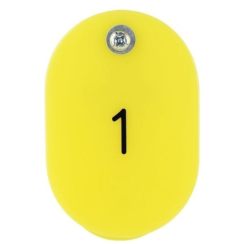 Nishi Kei Tag ibu bapa-anak #7161 BO-1Y 1-50 (50 pasang) Kuning 4976049071614
