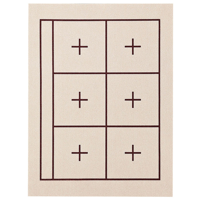 呉竹 下敷規格判NO.12-26.4マス入ベージュKA28-208S