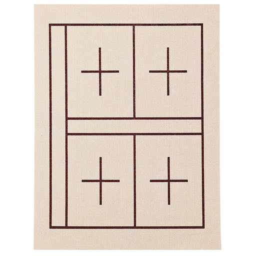 呉竹 下敷規格判NO.12-26.4マス入ベージュKA28-208S（10セット）