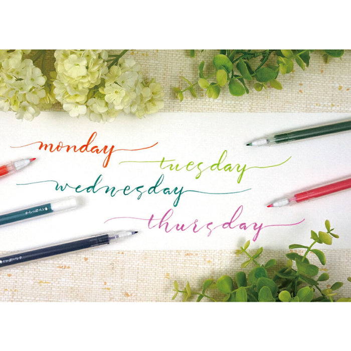 くれ竹 カラッポペンホソフデ５ホンセット　 ECF160-452