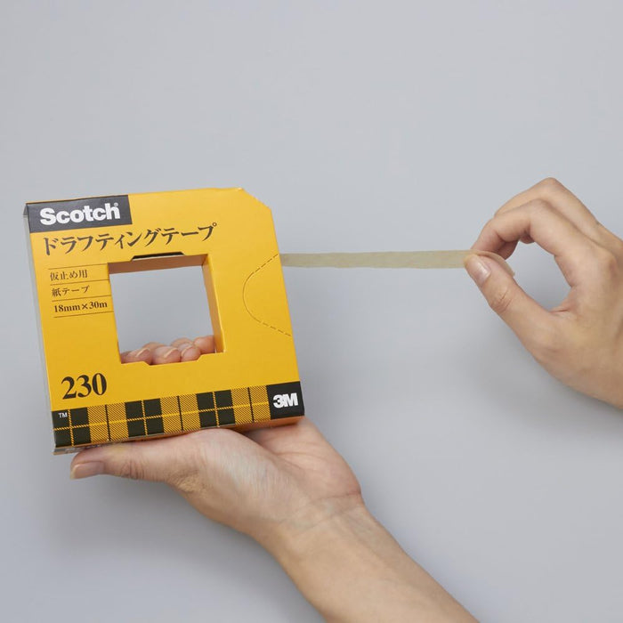 3M スコッチ ドラフティングテープ 18mm×30m カッター付 紙箱入り 230-3-18