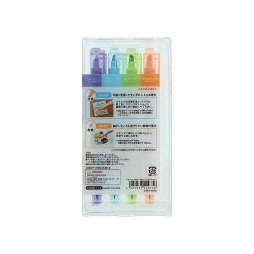 Sunstar Papelería/S4544692_Stamp Marker Nurin Pastel Macaron/4901770004716 (5 juegos)