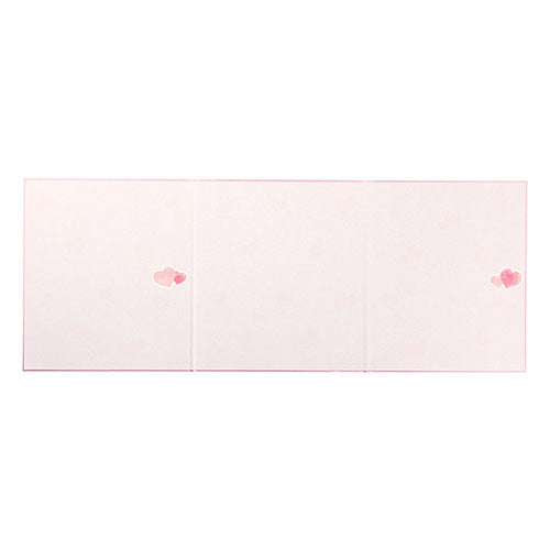 Midori/33224006_Color colored paper tri-fold ribbon heart pattern/4902805332248