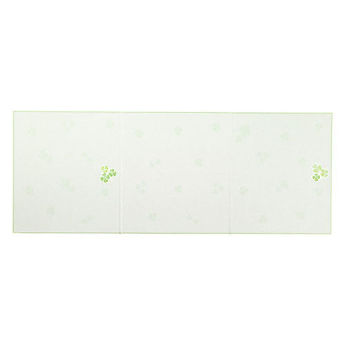 Midori/33225006_Color colored paper tri-fold ribbon clover pattern/4902805332255
