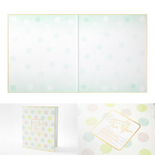 Midori/33247006_Color colored paper with stickers translucent bi-fold dot pattern/4902805332477