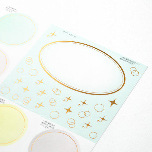 Midori/33247006_Color colored paper with stickers translucent bi-fold dot pattern/4902805332477