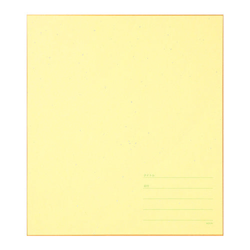 Midori/33254006_Color colored paper with sticker translucent title orange/4902805332545
