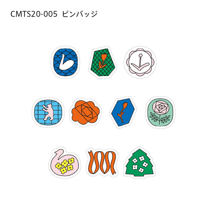 キングジム ソ－ダトウメイマステＰバツジ CMTS20-005　4971660062126（10セット）