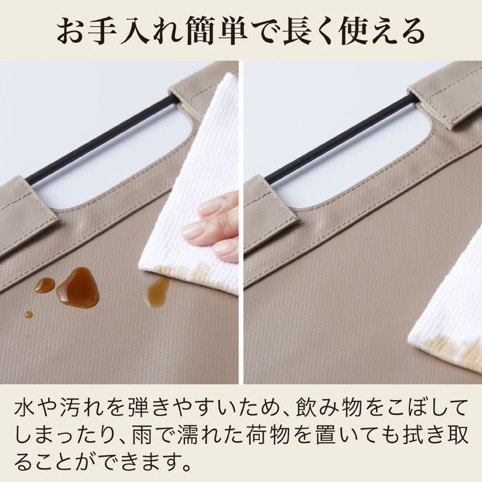 PLUS（プラス）オフィス家具 卓上ポット　ミニ100角　GR4380ナチュラル(ユーカリ)　4971660964666