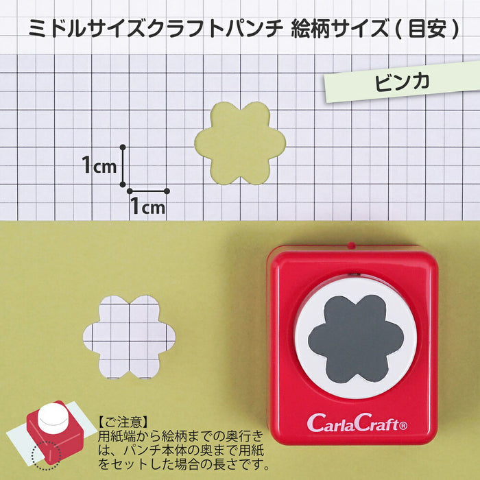 カール事務器 ミドルサイズクラフトパンチCP-2ビンカ