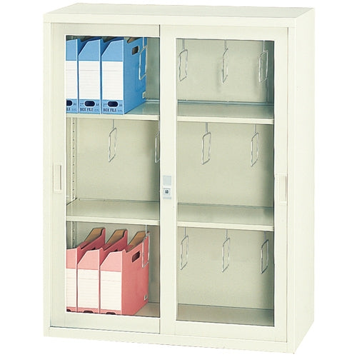 PLUS（プラス）オフィス家具 引違ガラス書庫 FJG40-G11　4511597172446