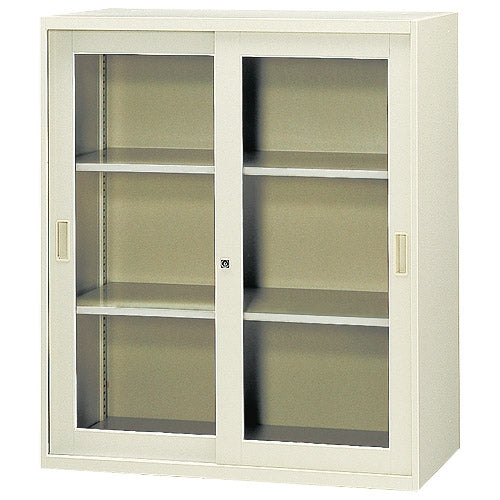 PLUS（プラス）オフィス家具 スタックキャビ 引違枠付ガラス書庫FJG-G11　4511597172361