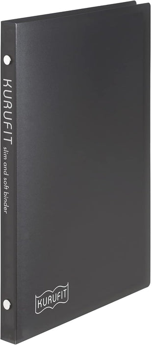 مجلد أوراق فضفاضة من مارومان مقاس A5 كروفيت 20 فتحة أسود F091-05 (10 مجموعات)