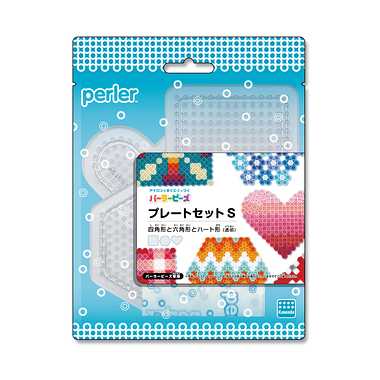 Kawada 80-30029 ชุดจานลูกปัดเพอร์เลอร์ S เหลี่ยม หกเหลี่ยม และรูปหัวใจ (ใส) 4972825227190