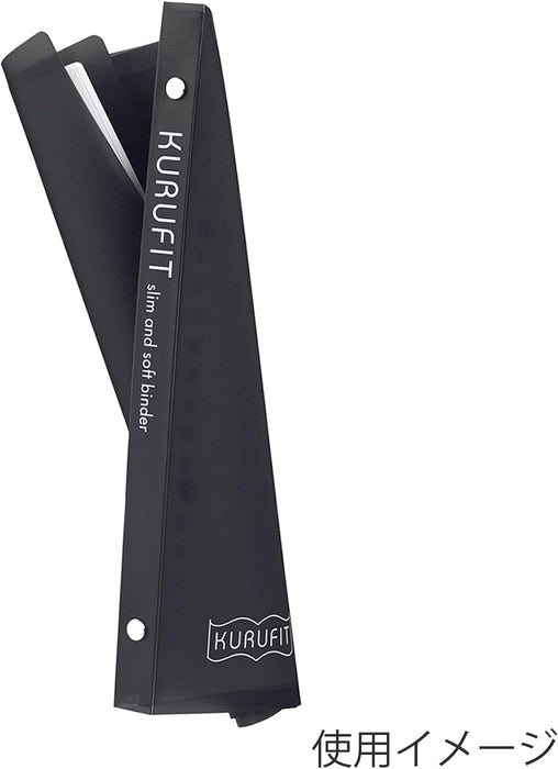 Pasta de Folhas Soltas Maruman A5 Crufit 20 Furos Preto F091-05