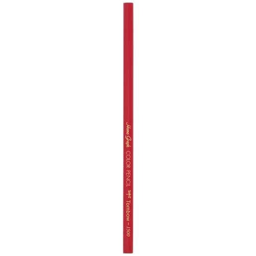トンボ鉛筆 色鉛筆 単色 12本入 1500-25 赤 4901991001327