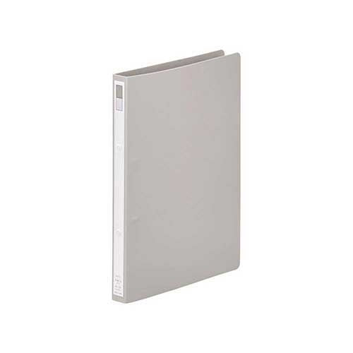 LIHITLAB. リングファイル F-867-12 A4S 27mm グレー 4903419134402