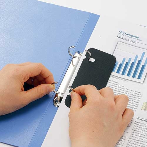 LIHITLAB. リングファイル F-877-8 A4S 36mm 青 4903419138776