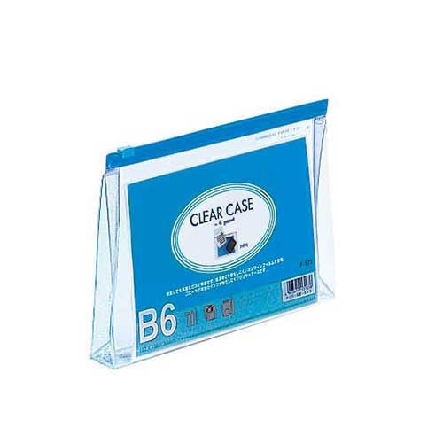 LIHITLAB. クリヤーケース F-171 B6S 藍 マチ付 4903419131821