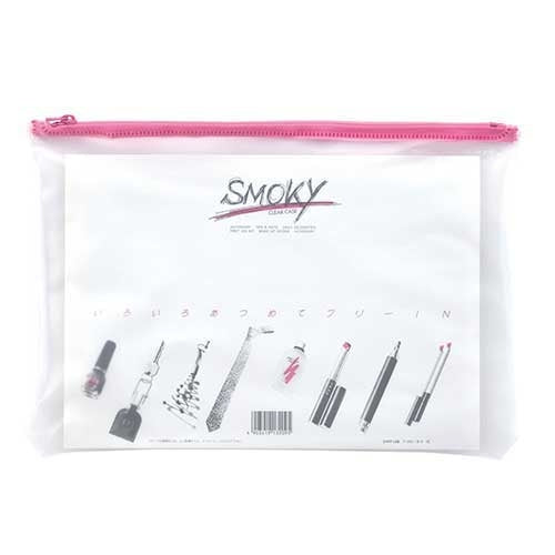 LIHITLAB. クリヤーケース F-262 B5S マチなし 桃 4903419132095