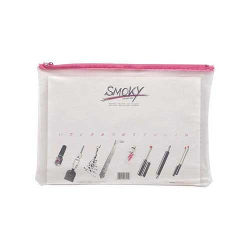 LIHITLAB. クリヤーケース F-267 A4S マチなし 桃 4903419132156