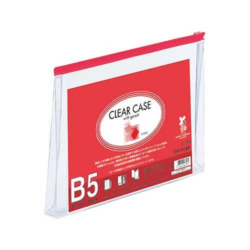 LIHITLAB. クリヤーケース F-73SM B5S 赤 4903419138974