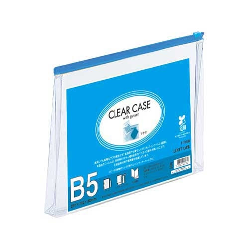 LIHITLAB. クリヤーケース F-73SM B5S 藍 4903419127855