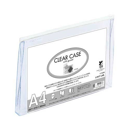 LIHITLAB. クリヤーケース F-74SM A4S 白 4903419127367