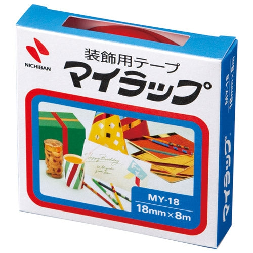 Nichiban My Wrap Tape MY-18 18mm x 8m Red 4987167002923