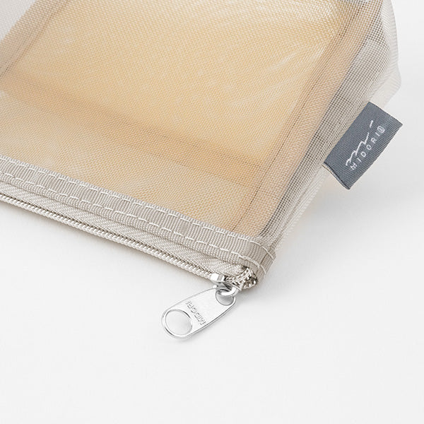 ペン＆ポーチ　メッシュ　マチツキグレー 53350006 ミドリ 4902805533508（5セット）