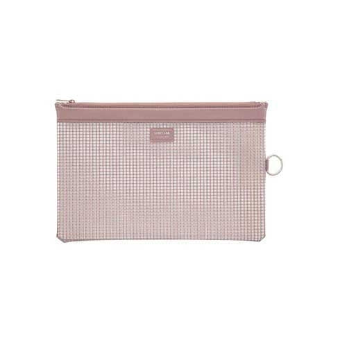 LIHITLAB. メッシュケース F-245 B5 ローズピンク 4903419144975