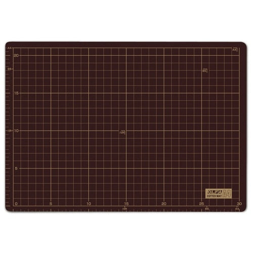 Olfa Cutter Mat 134B A4 Kelabu/Coklat 4901165200150