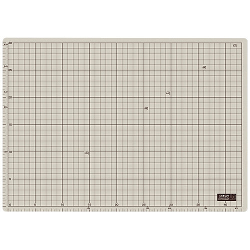 オルファ カッターマット 135B A3 グレー/茶 4901165200167