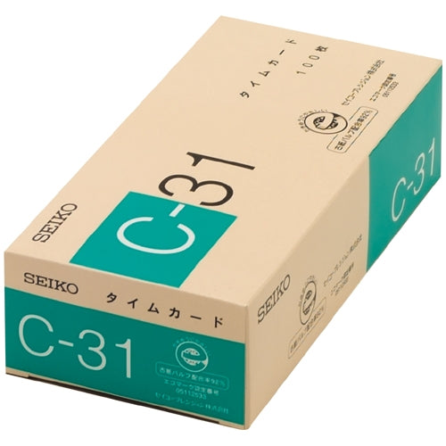セイコー タイムカード C-31 100枚 4974289490059