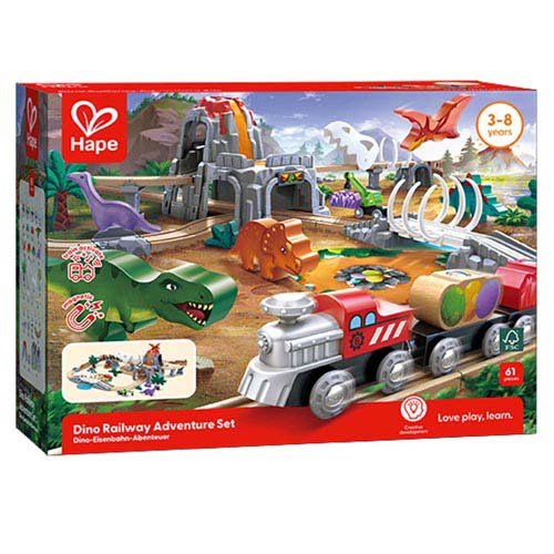 Kawada E3795 Hape Dinosaur Rail Deluxe Set 6943478046627