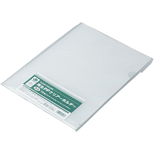 スマートバリュー 再生PPクリアーホルダー A4*10枚 D510J 4547345010982