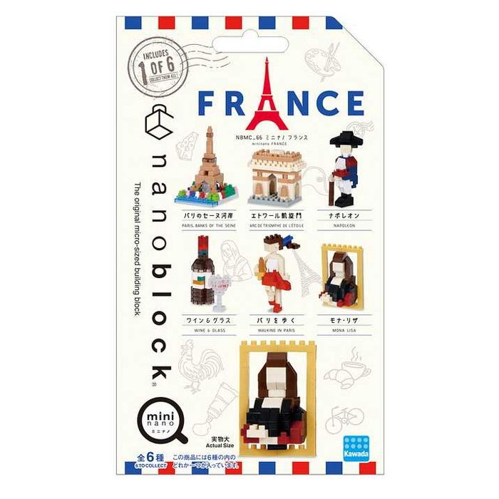 Kawada NBMC_66 Nanoblock Mini Nano Frankrijk (eenmalig) 4972825228616
